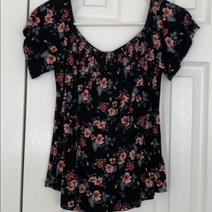 Off the shoulder floral top